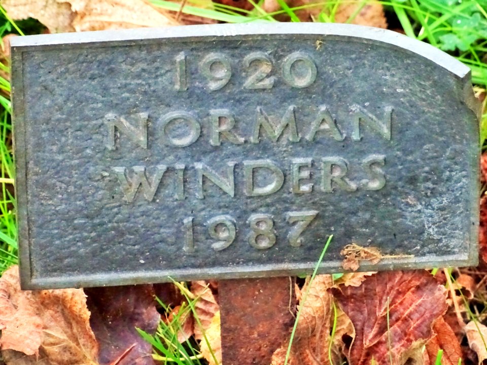 NORMAN WINDERS 1920 TO 1987