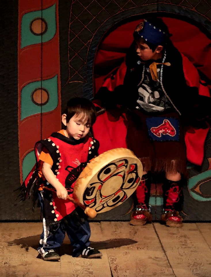 SAXMAN NATIVE VILLAGE, Ketchikan, Alaska - WATERCOLOR (15)