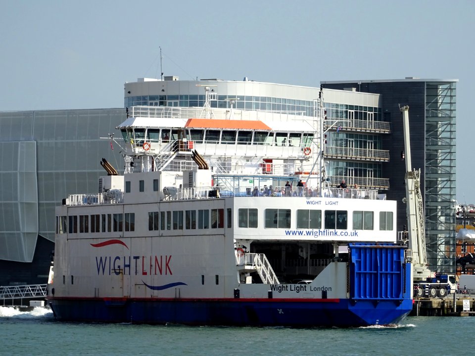 WIGHT LIGHT LEAVING PORTSMOUTH