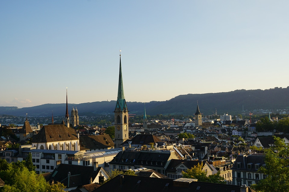 Switzerland roofs city