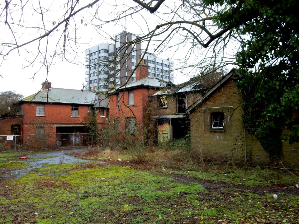 Derelict former Kent Police HQ Maidstone Kent England