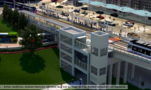 Purple Line Silver Spring rendering