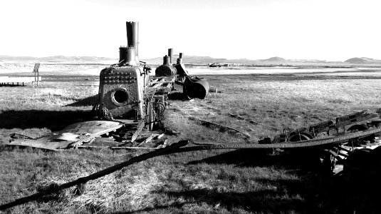 01 - AK - NOME - 006 Council Road direction -07 the train to nowhere BW