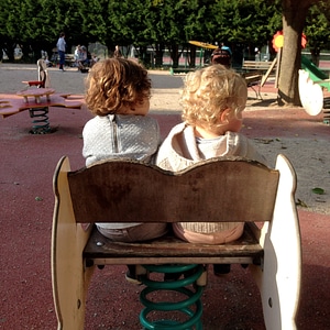 Blond game playground