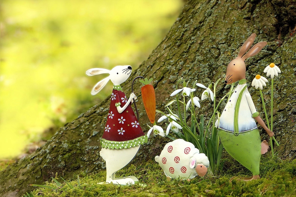 Easter bunny sheep easter decoration
