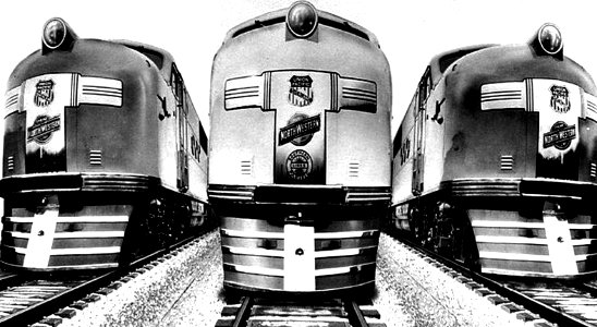 1113-Union Pacific EMC E2 locomotives 1938