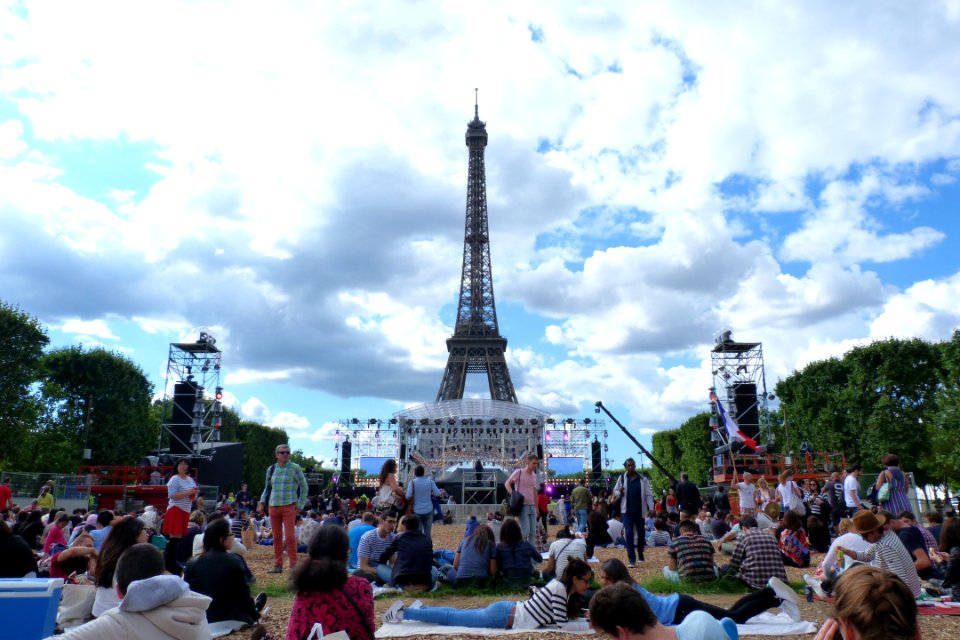 Tour Eiffel, un 14 juillet