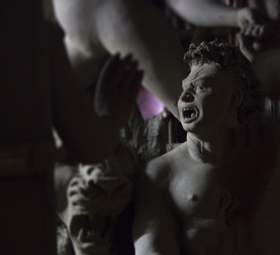 Durga puja ashur statues