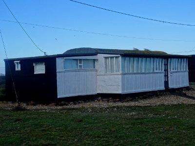 DUNGENESS HOUSE ONCE A RAILWAY CARRIAGE