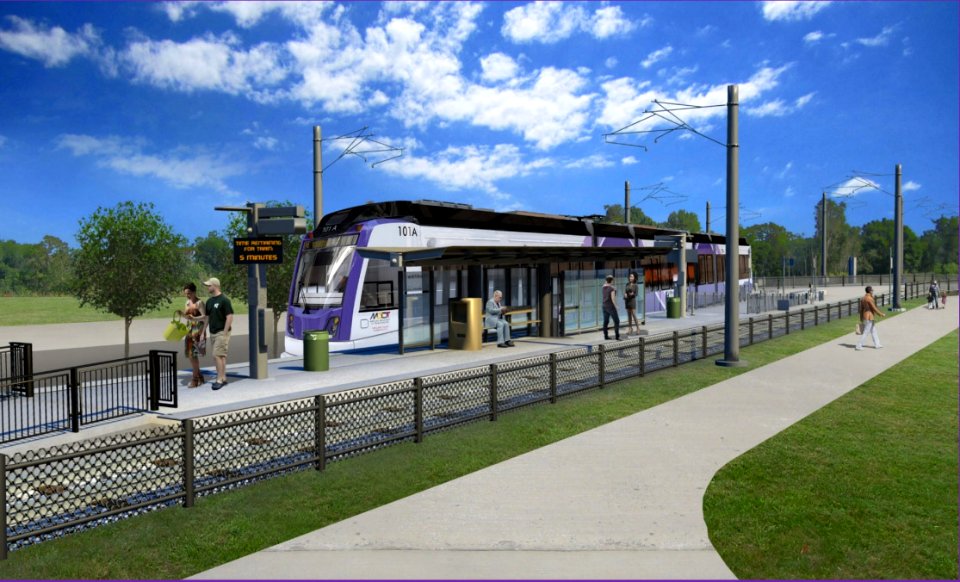 Purple Line typical station