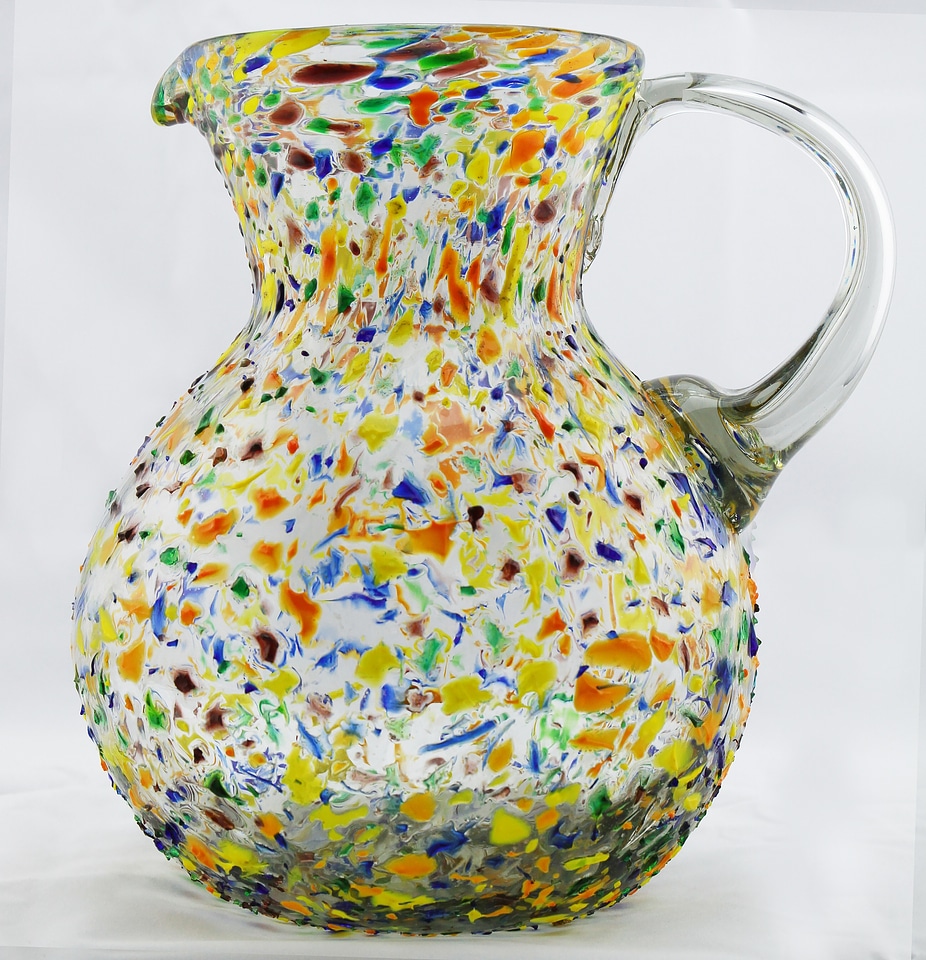 Glass art colorful glass mexican glass