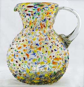 Glass art colorful glass mexican glass