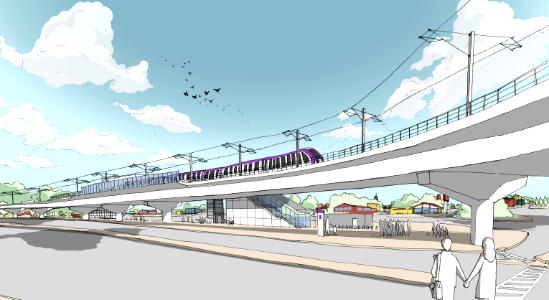 Riverdale Park station rendering