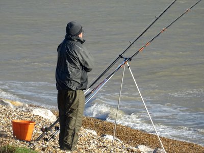 SEA FISHING IN A GALE photo