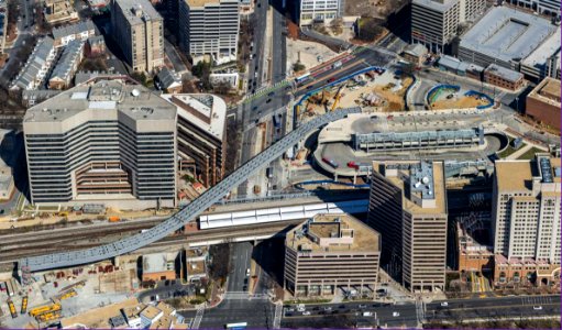 Purple Line Silver spring aerial photo