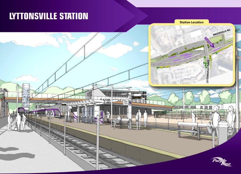 Lyttonsville station rendering