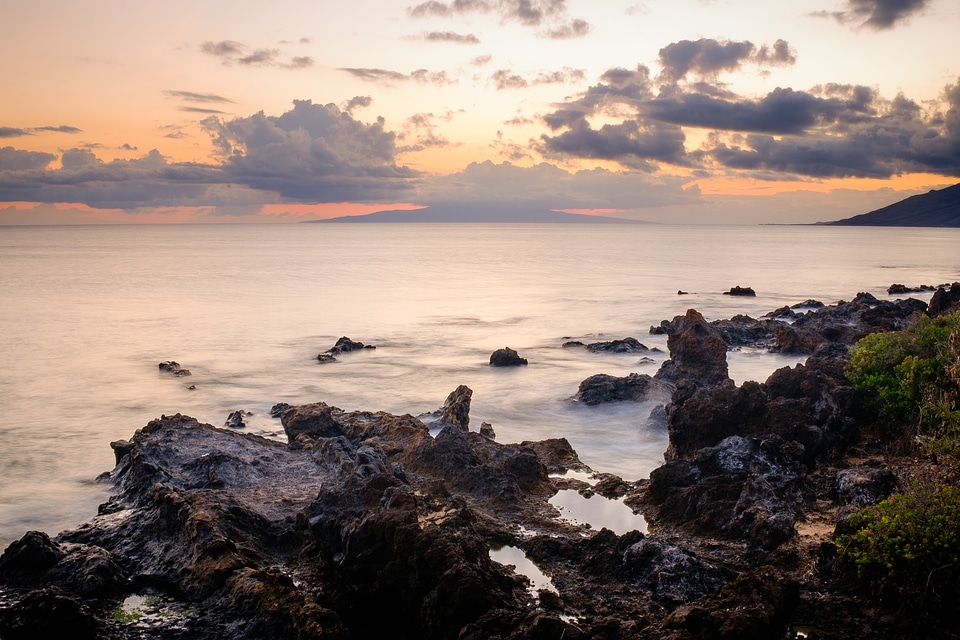 Rocky water ocean