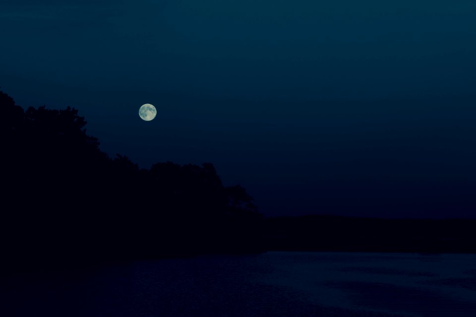 Moon over Pipers Lagoon
