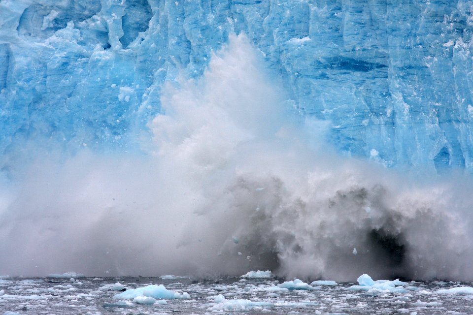 Aialik Glacier calving