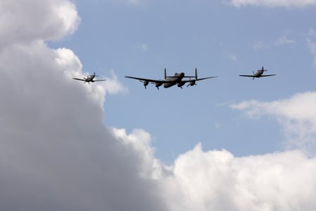 Lancaster Spitfire and Hurricane photo