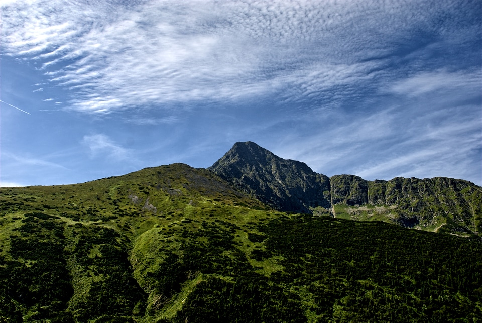 Top view mountains view