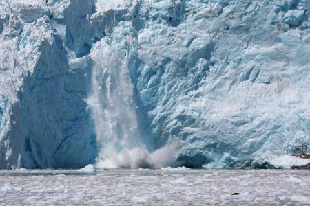 Glacier calving photo