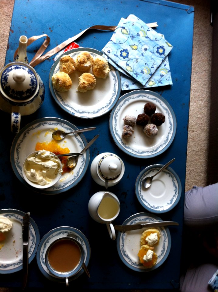 Morning Tea, Scones, Rum Balls, Ainslie China