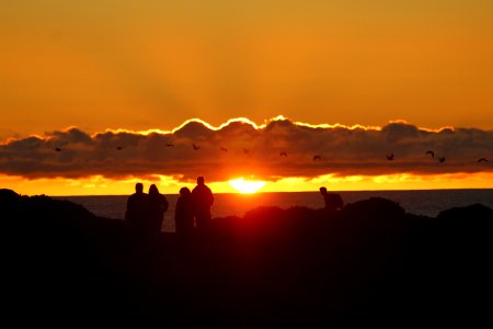 puesta de sol en punta de tralca