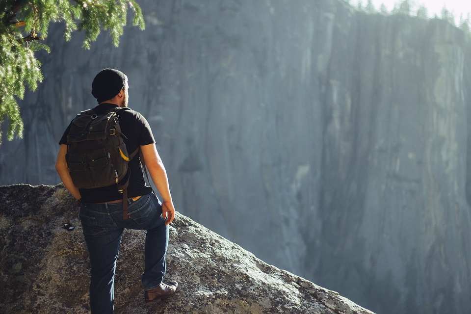 Backpacking hike mountain