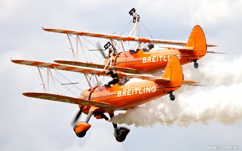 Farnborough Airshow - Breitling Wing Walkers