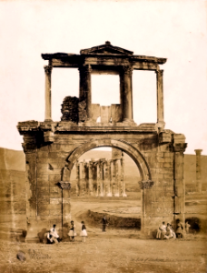 View of Hadrian's Arch and Temple of Jupiter, 1854 photo