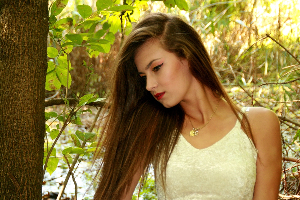 Portrait dress white