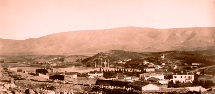Panorama of Ymittos and River Ilissos 1865 photo