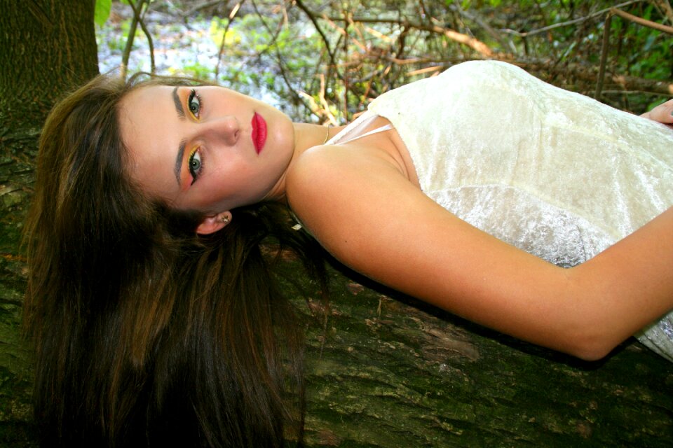 Portrait dress white
