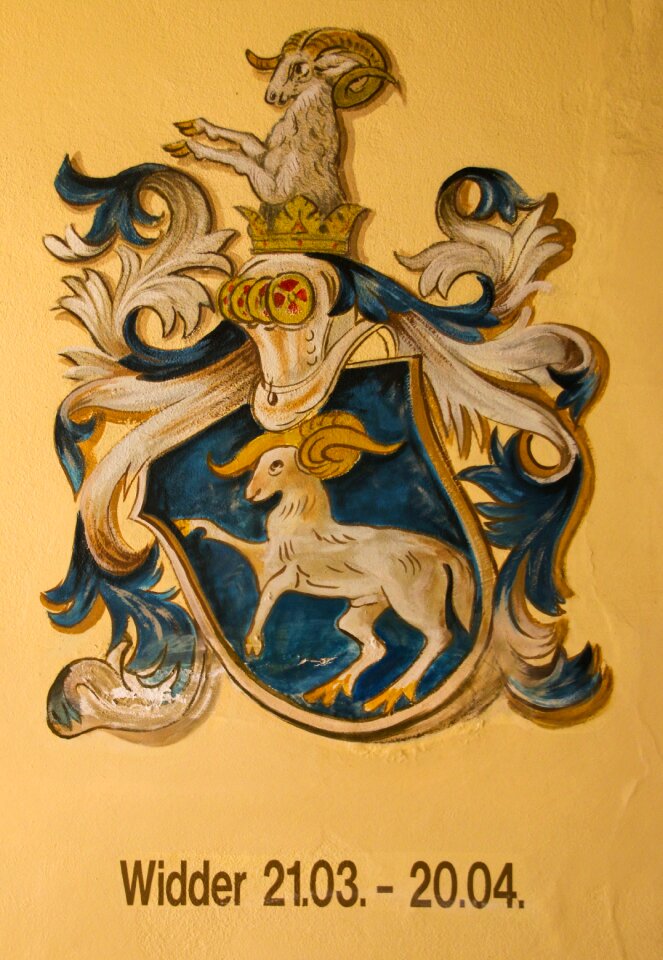 Aries signs of the zodiac symbol