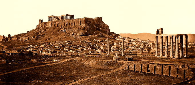 Acropolis long view, ca. 1865