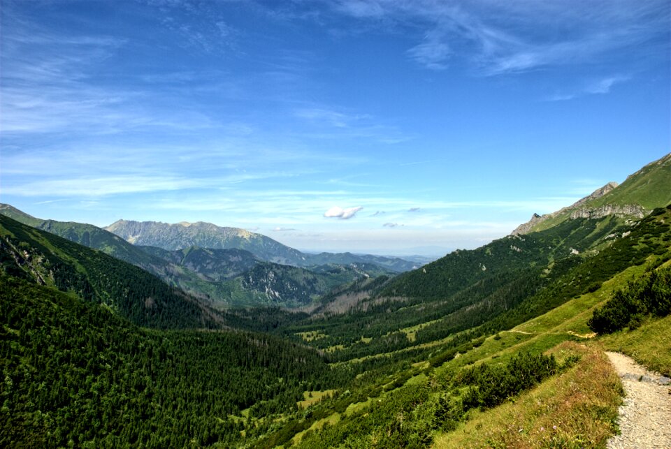 Slovakia tourists valley koperszadów mountains