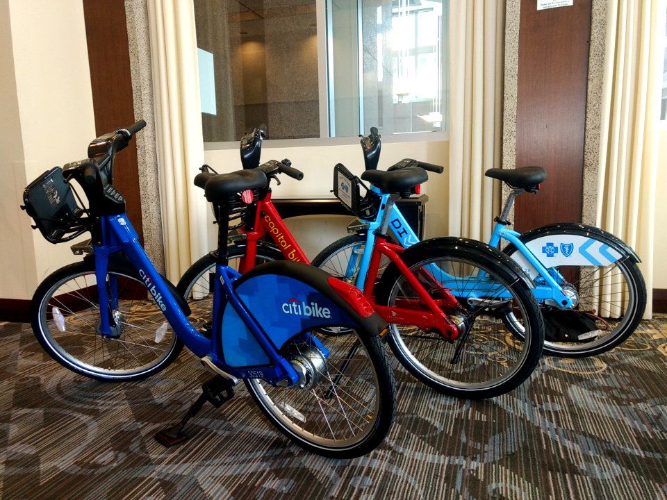 three of my favorite bike share bikes photo