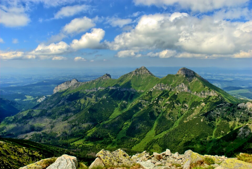 Top view mountains view