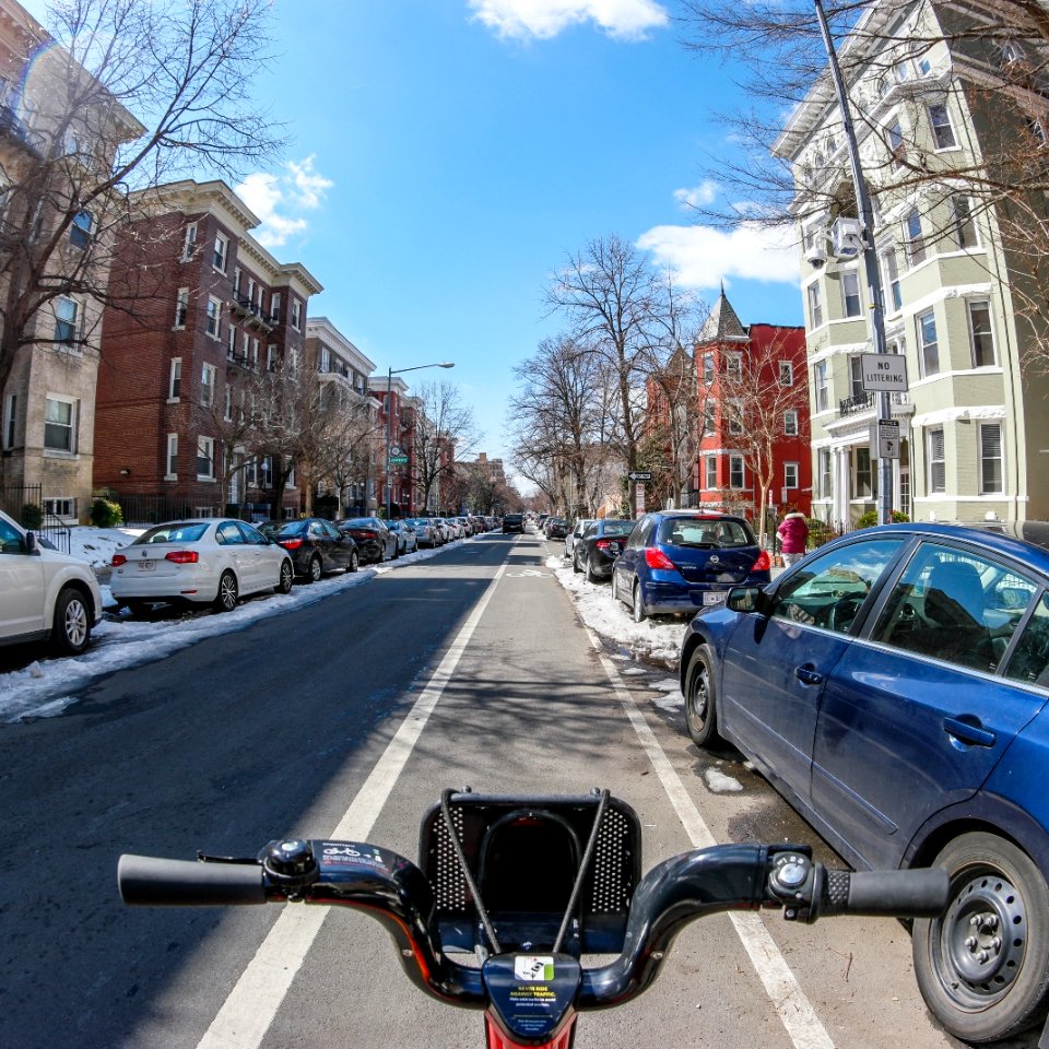 bicycle lane R & 14th NW photo