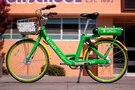 Lime-E Electric-Assist Dockless Bike Share photo