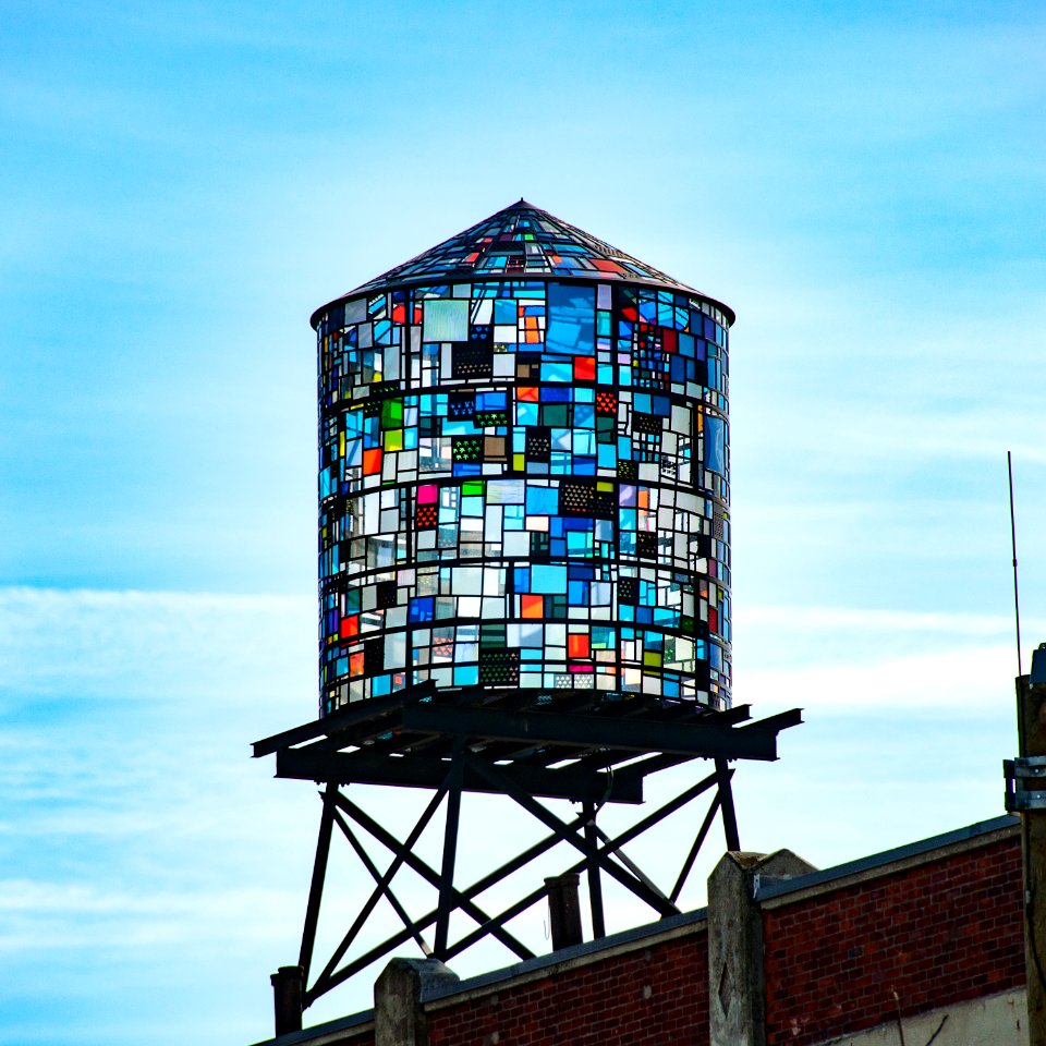 Stained Glass Water Tower