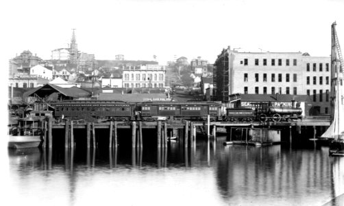 Seattle Lake Shore and Eastern Railway 1887 photo