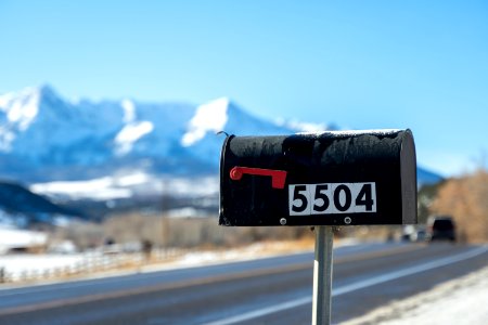 Mailbox along highway 62 (lizard head pass)