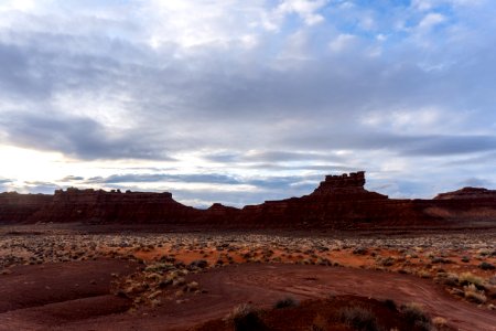 valley of the gods at sunset photo