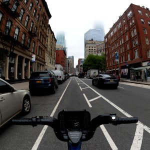 Citibike POV in bike lane