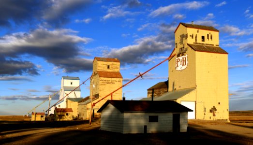 Grain Elevators. Mossleigh Alberta. photo