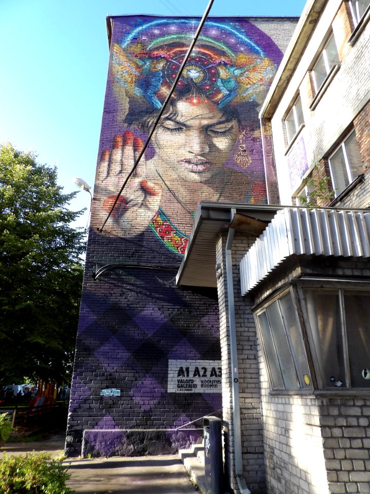 By the flee market in Tallinn