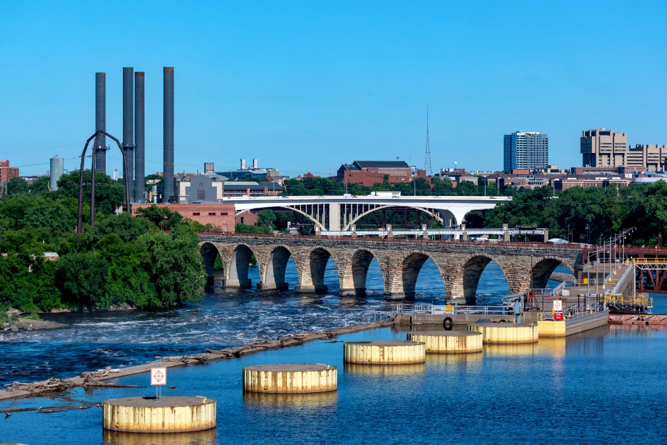 St Anthony Falls from the 3rd avenue bridge