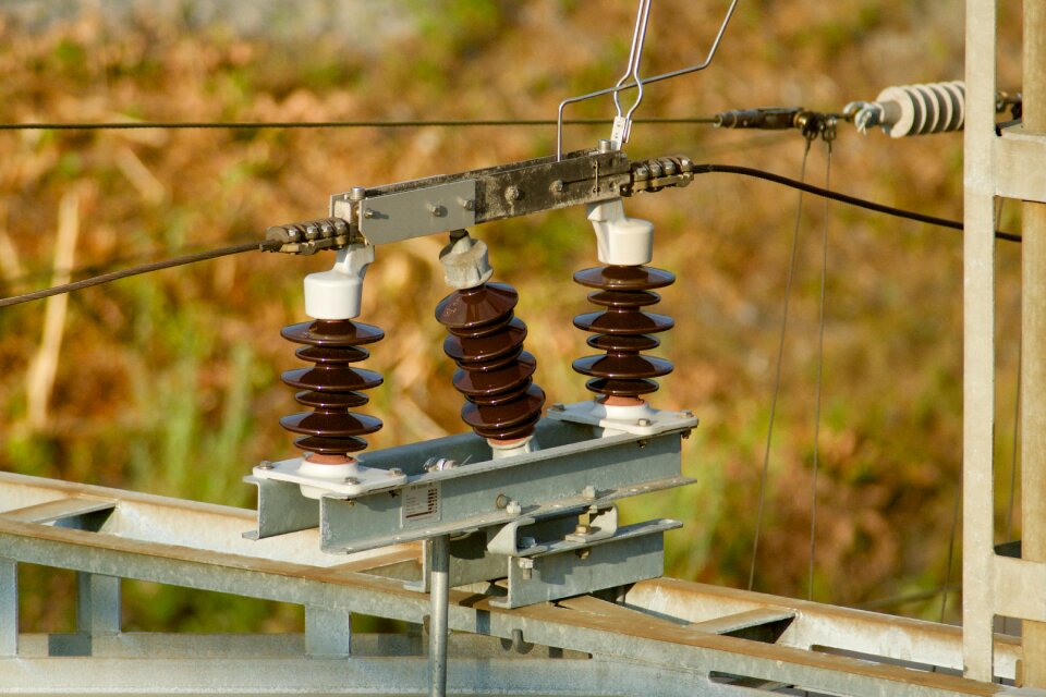 Railway technology catenary insulators